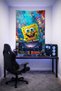 Spongebob Cartoon Wall Covering– High-Quality Fabric, Gamer Room Decor Tapestry Wall Rug Pieces - 2