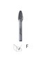 Bust pointed, rounded F