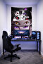 Naruto Eyes Anime Wall Cloth– Quality Fabric, Gamer Room Decor Tapestry Wall Rug Si - 2
