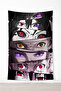 Naruto Eyes Anime Wall Cloth– Quality Fabric, Gamer Room Decor Tapestry Wall Rug Si - 3