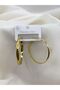 Steel Gold 4.5cm Hoop Earrings - 2
