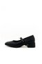 Black Color Patent Leather Block Heel Stripes Women's Ballet Flats Shoes Ballet Flats Women - 2
