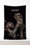 Lionel Messi Wall Covering– Quality Fabric, Gamer Room Decor Tapestry Wall Rug Si - 3