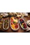 3-Piece Catering-Appetizer Decorative Kayık Plate (Large 32 cm - Small 19 cm)