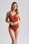 Women's Marbella Double-Breasted Swimsuit Cinnamon - 2