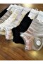 Premium Modal Jacquard Tulle Detailed Comfortable Women's Booties Socks 6-Pack