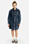 100% Cotton Patched Embroidered Blue Jean Dress for Girls G6931A826Sp - 2