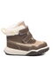 Brown Velcro Boys' Flat Boots