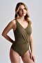 Women's Marbella Double-Breasted Swimsuit Khaki