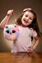 Girl's Rainbow Teddy Bear Figurine Gift Plush Bag |   Glittery Earpieces Adjustable Strap Pieces - 2