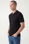 Çizgi Patterned Polo Neck Regular Fit Knitted Fine Knit Men's T-Shirt - 2