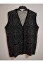 Super Quality, Large Size, 30% Off, Wool Pieces, V-Neck, Buttoned, Modern Mother Vest - 6