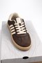 Women's Model Brown Sneaker Sports Shoes Lace-Up Daily Casual Retro - 5
