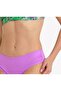 Women's Bow Detailed Green Floral Non-wired Removable Thin Covered Slip Bikini Set - 3