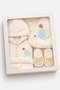 Baby Girl Cloudy 3-Piece Towel and Bathrobe Set with Luxury Box - 2