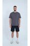 Men's Smoked Color Cotton Pack T-Shirt Combed Cotton Fabric Zero Collar Full Fit - 4