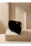 Black Color Luxury Patent Leather Gold Detailed Chain Strap Women's Evening Dress Bag Wedding Engagement Graduation - 5