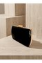 Black Color Luxury Patent Leather Gold Detailed Chain Strap Women's Evening Dress Bag Wedding Engagement Graduation - 5