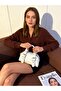 Vintage Series White Embroidered Buckled Adjustable Strap Day Planner and Crossbody Bag 001234B - 2