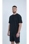 Men's Black Color Cotton Pack T-Shirt Combed Cotton Fabric Zero Collar Regular Full Fit - 3
