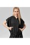 Hooded Short-Sleeved Bomber Jacket and Pants Two-Piece Set