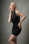 Lace Detailed Draped Leather N Degaje Collar Mini Dress - 6