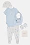 Toddlers Boy 5 Pcs Allover Print Bodysuit And Bib Set, Multicolor - 4
