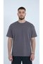 Men's Smoked Color Cotton Pack T-Shirt Combed Cotton Fabric Zero Collar Regular Full Fit