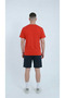 Men's Red Color Cotton Pack T-Shirt Combed Cotton Fabric Zero Collar Regular Full Fit - 4