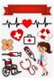 Doctor & Health Themed Sticker Set 22X30 cm – Medical Sticker |   Laptop, Thermos, Notebook, Phone - 2