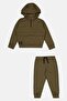 Toddlers Boy 2 Pieces Brand Logo Hoodie And Jogger, Olive - 3