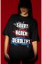 Design Squat Bench Deadlift Fitness Bodybuilding Gym Athlete Printed Unisex Oversized T-Shirt - 2