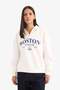Relax Fit Printed Sweatshirt F0303Ax25Au - 3