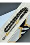 Men's gift yellow embroidered oltu stone rosary special design tassel - 2