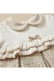 Girl - Baby Collar Glittery Beige Dress - 2