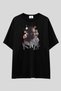 Kanye West Oversized t Shirt |   Unisex 100% Cotton Black & White Printed Niche Streetwear Design Tee