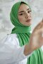 شال ليني من القطن الممشط - أخضر