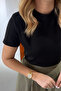 Crew Neck Black Tok Modal Tshirt - 2
