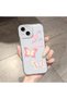 iPhone 15 Compatible Camera Protected Anti-Shock Aesthetic Print Patterned Transparent Silicone Case - 2