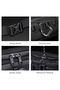 Waist Bag for Men, Chest Crossbody Sling Bag for Travel Water-Resistant Oxford Multi Pocket Anti Theft Back Pocket Daily Use, Small, Black, 9530 - 5