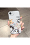 iPhone 16E Compatible Camera Protected Anti-Shock Aesthetic Print Patterned Transparent Silicone Case - 2