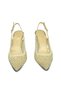 Genuine Patent Leather Leather + Mesh + Stones Women's Shoes Z630 Nude Patent Leather + White Mesh + Stones - 3