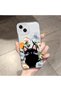 حافظة من السيليكون الشفاف متوافقة مع هاتف iPhone 14 Plus، مزودة بطباعة جمالية مضادة للصدمات منقوش - 2