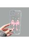 iPhone 14 Plus Compatible Camera Protected Anti-Shock Aesthetic Print Patterned Transparent Silicone Case