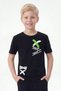 X Yazılı Printed Round Neck Short Sleeve Boys' T-Shirt