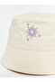 Lcw Accessories Ecru Embroidered Girls' Bucket Hat - 2