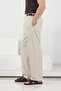 Yan Belt Detailed Beige Linen Pants - 3