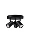 Smart 3 Bulb LED RGB Ceiling Spot Light Set, 4.9W, Black
