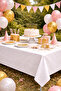 White Plastic Tablecloth – Disposable Party and Birthday Tablecloth