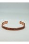 Dual Prayer Copper Bracelet with Verse Written Handmade Copper Bracelet Men Women Healing Bracelet - 4